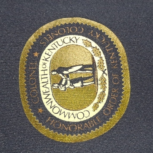 Vintage Commowealth of Kentucky graphic navy blue & gold XL pullover sweatshirt - Picture 3 of 5